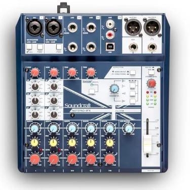 Imagem de Soundcraft – 8FX – Console analógico de mixagem com E/S e efeitos Lexicon – 8 canais