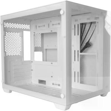 Imagem de Gabinete Gamer Aerocool Dryft Mini Branco Lateral Vidro