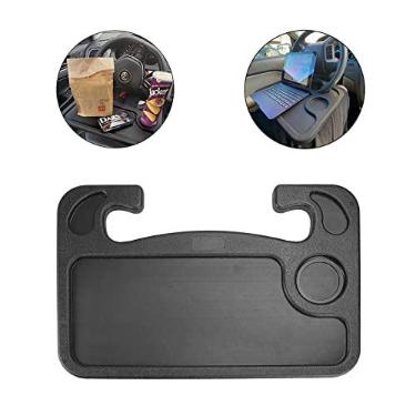 Imagem de Bandeja para volante de carro, bandeja universal para volante de mesa, suporte para laptop (Preto)