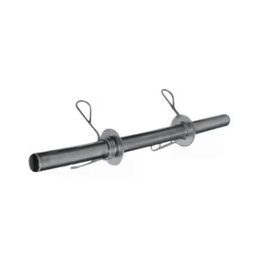Imagem de Barra para Exercícios BO40A com Presilhas Aço Galvanizado Inox Anilhas Fitness 40CM