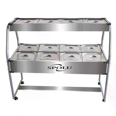 Imagem de Buffet Combinado Spolu 8 Cubas Quentes 4 Cubas Frias 220v Spl-508co