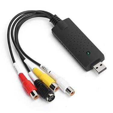 Imagem de PUSOKEI Placa de captura USB 2.0 – AV/RCA Composto e S-Video, placa de captura de vídeo, placa de coleção de vídeo para sistema operacional Windows XP/Vista/7/8/10/Linux
