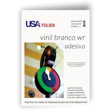 Imagem de Papel Fotografico INKJET A4 Vinil Adesivo Branco Fosco - Usa Folien