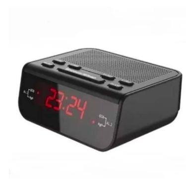 Imagem de Relógio Despertador Digital: Rádio Relógio Fm Design - Rádio Relógio L