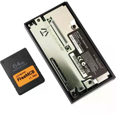 Imagem de Adaptador de rede HDD Hard Disk +cartão de memória 64MB para PS2 - juj