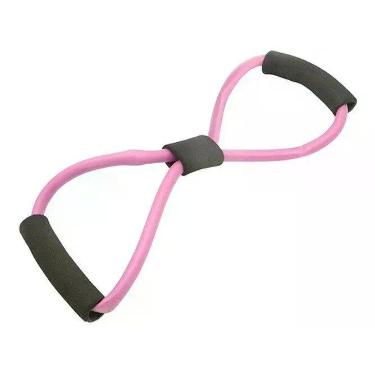 Imagem de Extensor Elastico Exercicio - Western Fitness, Rosa e Preto