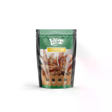 Imagem de Mordedor Natural Luv Pé de Frango 100g para Cães  Mastigável Fácil  En