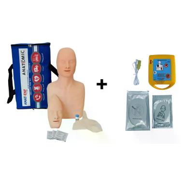 Imagem de Simulador de rcp para treino com simulador dea básico de treinamento -