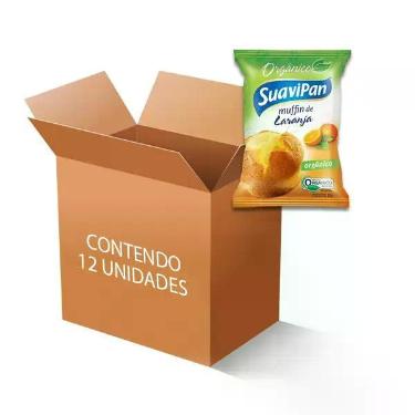 Imagem de Muffin De Laranja Orgânico Suavipan Contendo 12 Unidades De 40g Cada