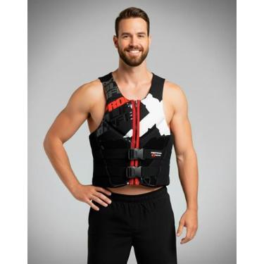 Imagem de Colete Salva Vidas Homologado Protech Extreme, Vermelho, M (De 35kg a 