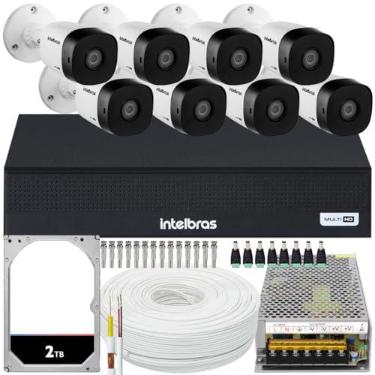 Imagem de Kit Cftv 8 Cameras Full Hd VHD 1230 Dvr Intelbras 3008-C 2TB