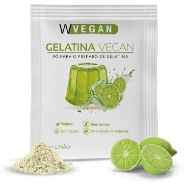 Imagem de Gelatina Vegana de Limão W Vegan, 20g | Sem Glúten, Sem Lactose, Sem Adição de Açúcares