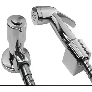 Imagem de Ducha Higiênica Luxo Cromado Acionamento 1/4 De Volta Acabam - Congrat