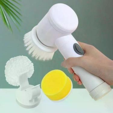 Imagem de Escova Elétrica Giratória Multifuncional Recarregável para Limpeza - C