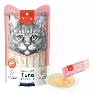 Imagem de Wanpy Para Gatos Atum Camarão 14g