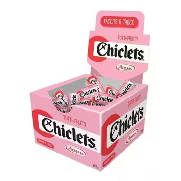Imagem de Gomas De Mascar Chiclets Tutti Frutti 280g Display Com 100un - Adams