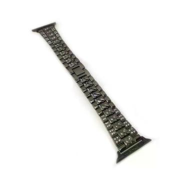 Imagem de Pulseira Relógio Smartwatch Luxo Pedra Strass Smartband Aço