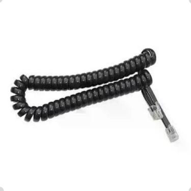 Imagem de Kit 10x Extensão Monofone Espiral Preto 2 Metros - CASTE BRASIL