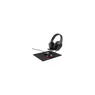 Imagem de Kit Gamer GXTrust 790 Headset com Microfone, Mouse LED 6400 DPI, Mousepad Antiderrapante, Preto - 25117