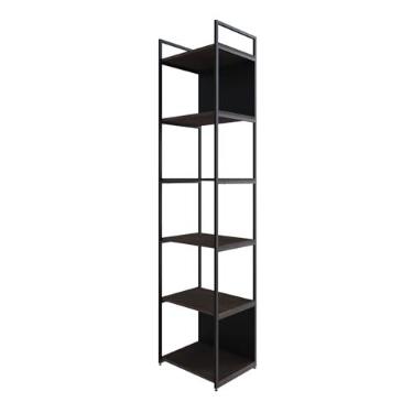 Imagem de Estante Alta C/06 Prateleiras 185x45x33cm C/Fundo Yon