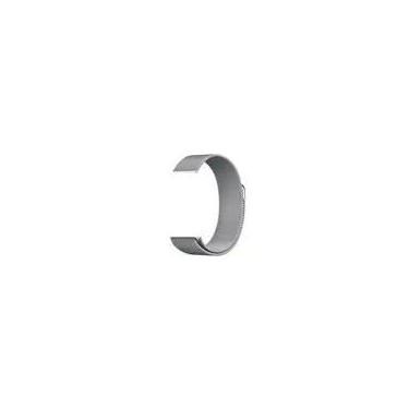 Imagem de Pulseira Compatível com Apple Watch Milanese Metal Prata 42mm 44mm 45m