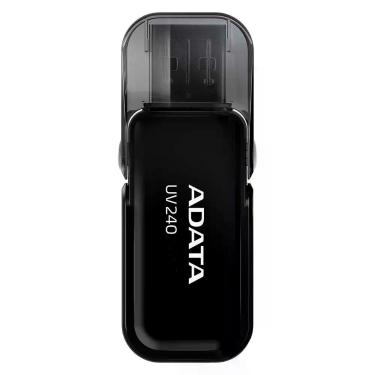 Imagem de Pen Drive 64GB ADATA UV240, USB 2.0, Preto - AUV240-64G-RBK