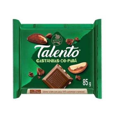 Imagem de Chocolate Talento ao Leite com Castanhas do Pará 85g
