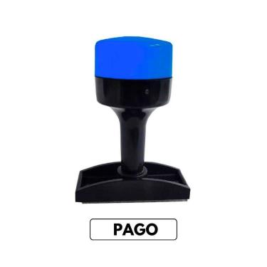 Imagem de Carimbo Manual Para Organização e Marcação  Aprovado  Pago  Urgente  E