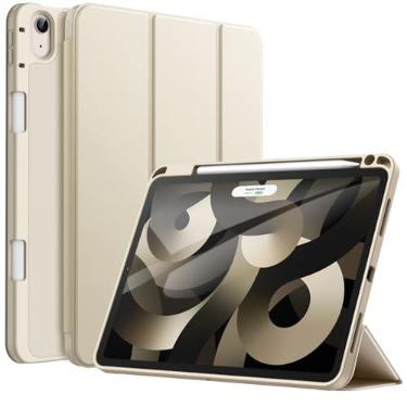 Imagem de JETech Capa Protetora para iPad Air 11" M4/M3/M2, Air 5/4, Estrela Branca