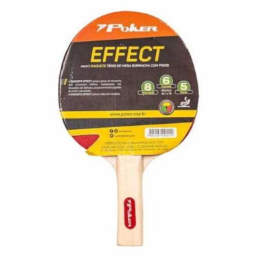 Imagem de Raquete de Tenis de Mesa Poker Effect Cor:Preto e Vermelho;Tamanho:Único;Gênero:Unisex