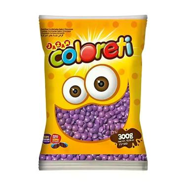 Imagem de Confete Chocolate Coloreti Lilás - 300g