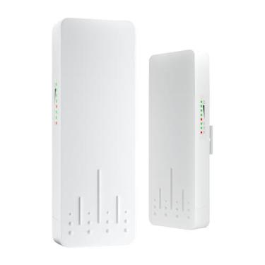 Imagem de Reidubo Ponte Sem Fio Com Duas Portas Lan De 100 Mbps, Cpe Externo Ponto A Ponto/Multiponto 5.8G De 3 Km, Antena De Alto Ganho De 14 Dbi, Ponte Wifi Para Expansão De Rede, Adaptador Poe, À Prova D'Á