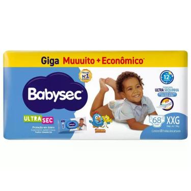 Imagem de Fralda Babysec Galinha Pintadinha Ultra Sec XXG Acima de 13kg 68 Unida
