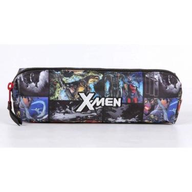 Imagem de Estojo Escolar Infantil Simples DMW 11574 X-Men, Preto