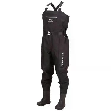 Imagem de Calças Impermeáveis BASSDASH Xadrez Preto em Nylon PVC para Pesca e Ca