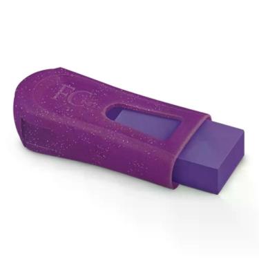 Imagem de Borracha C- Apontador Faber Castell - Fc Mix Glitz Roxo