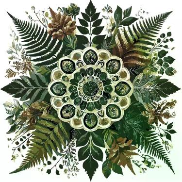 Imagem de Kit de Pintura por Números Mandalas Serenity 40 x 40 cm com Moldura de