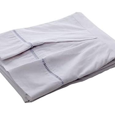 Imagem de SAIA PARA CAMA BOX - QUEEN - 160X200X32 - PONTO PALITO BRANCO - 100% ALGODÃO 180 FIOS