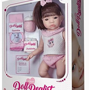 Imagem de Boneca Realist Small, Cabelo Castanho, 37,5 cm, Sid-Nyl