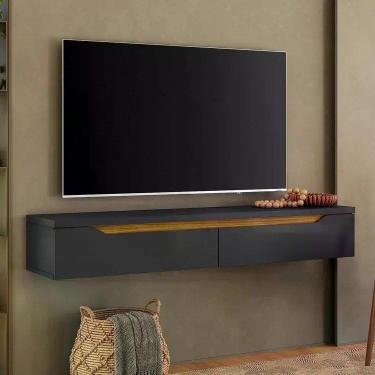 Imagem de Rack Suspenso para TV até 50 Polegadas 135cm Preto - Olivar