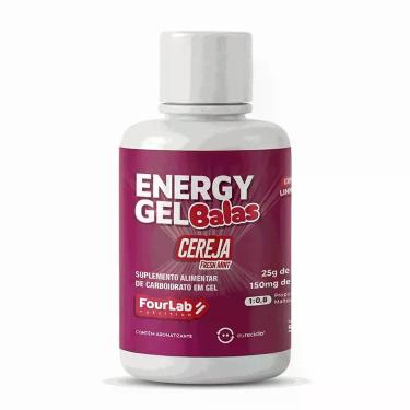 Imagem de Energy Gel Balas Pote 500g Cereja FourLab Sabor:Cereja - Fourlab Nutri
