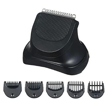 Imagem de Qudai Substituição da cabeça de barbear elétrica para aparador de barba Série 3 e 5 com lâmina de barbear de cabeça de barbear 5 Limit Combs BD