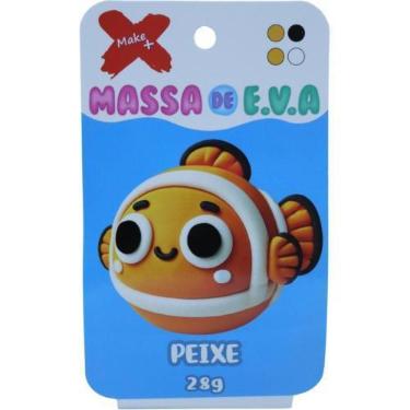 Imagem de Massa de EVA Criativa Peixe com 04 Cores 28G - Makee