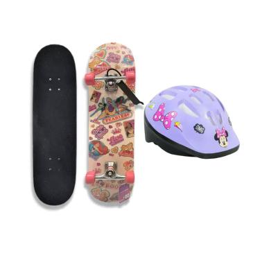 Imagem de COMP Kit Skate Infantil Princesas 31" + Capacete Minnie Disney Zippy T