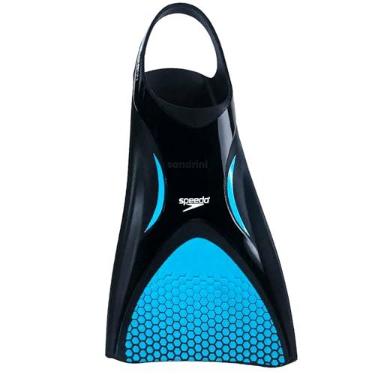 Imagem de Nadadeira Calcadeira, Speedo, Power Fin, Tamanho G - Azul