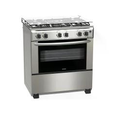 Fogao 5 Bocas Venax Gaudi GIIi Inox Gas Glp, Inox, Bivolt