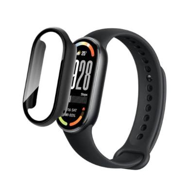 Imagem de Capa protetora Bumper vidro compatível com relogio Xiaomi Mi Band 8,xiaomi Mi band 9 Premium (Relogio Mi band 10)