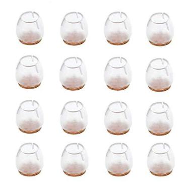 Imagem de Camsiom 16 PeçAs de Silicone para Pernas de Cadeira Almofadas para PéS de Mesa Redondos 12-17Mm Fundo Antiderrapante para PéS de Mesa Protetores de Piso