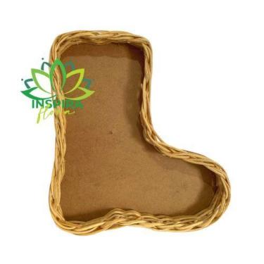 Imagem de Cesta Bandeja De Bota Direita Natal Decoração Petisqueira - Inspira Fl