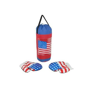 Imagem de KIT SACO DE PANCADAS E LUVA DE BOXE INFANTIL MUAY THAI USA